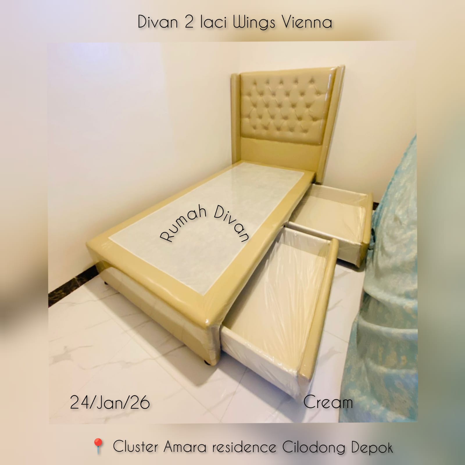 tempat tidur divan 2 laci besar wings vienna belum termasuk kasur bisa pilih warna dan ukuran tempat tidur divan 2 laci besar wings vienna belum termasuk kasur bisa pilih warna dan ukuran