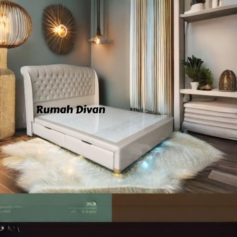 divan dipan ranjang tempat tidur alas kasur plus 2 laci besar hb wings retro bisa pilih warna divan dipan ranjang tempat tidur alas kasur plus 2 laci besar hb wings retro bisa pilih warna