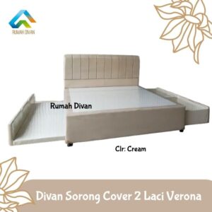 divan dipan tempat tidur ranjang sorong plus 2 laci besar sandaran premium bisa pilih model n warna