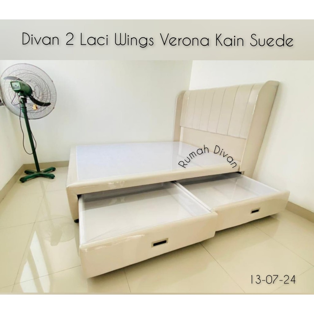 divan dipan tempat tidur 2 laci besar wings verona alas kasur springbed divan dipan tempat tidur 2 laci besar wings verona alas kasur springbed
