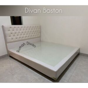 divan dipan tempat tidur alas kasur springbed sandaran boston motif best seller bisa pilih warna
