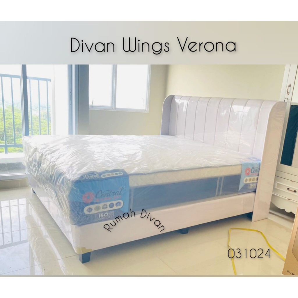divan dipan tempat tidur wings verona tanpa laci kain suede/kanvas/oscar divan dipan tempat tidur wings verona tanpa laci kain suede/kanvas/oscar