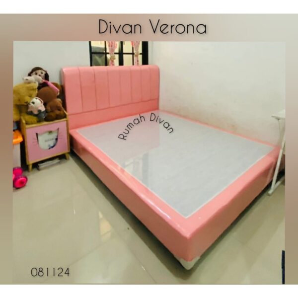 Home divan dipan ranjang tempat tidur sandaran verona bisa pilih warna alas kasur springbed