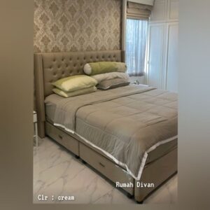 tempat tidur divan 2 laci besar wings vienna belum termasuk kasur bisa pilih warna dan ukuran