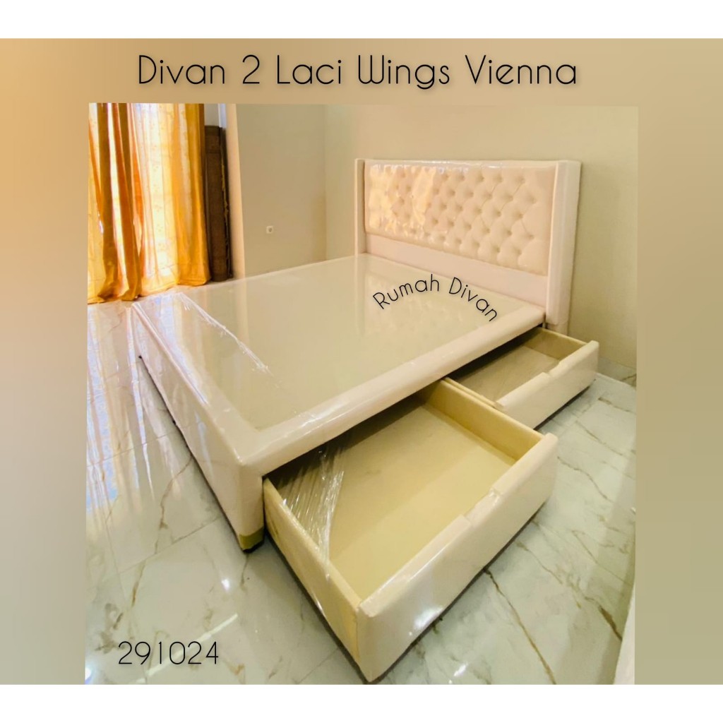 tempat tidur divan 2 laci besar wings vienna belum termasuk kasur bisa pilih warna dan ukuran tempat tidur divan 2 laci besar wings vienna belum termasuk kasur bisa pilih warna dan ukuran