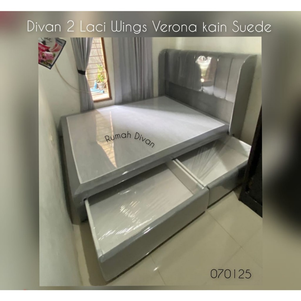 divan dipan tempat tidur 2 laci besar wings verona alas kasur springbed divan dipan tempat tidur 2 laci besar wings verona alas kasur springbed