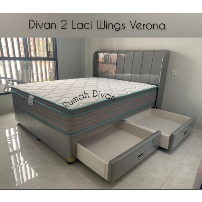 divan dipan tempat tidur 2 laci besar wings verona oscar alas kasur springbed divan dipan tempat tidur 2 laci besar wings verona oscar alas kasur springbed