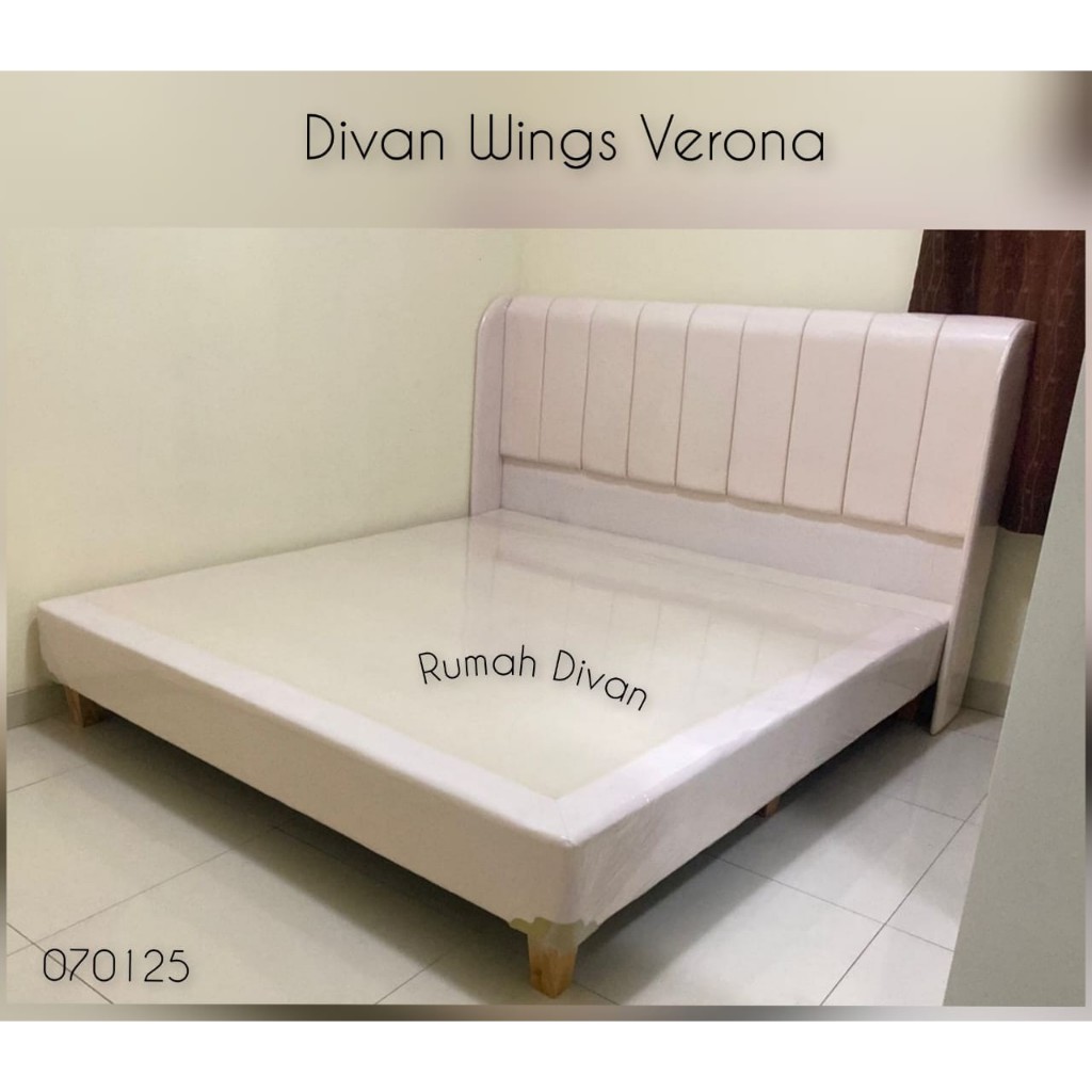 divan dipan tempat tidur wings verona tanpa laci kain suede/kanvas/oscar divan dipan tempat tidur wings verona tanpa laci kain suede/kanvas/oscar