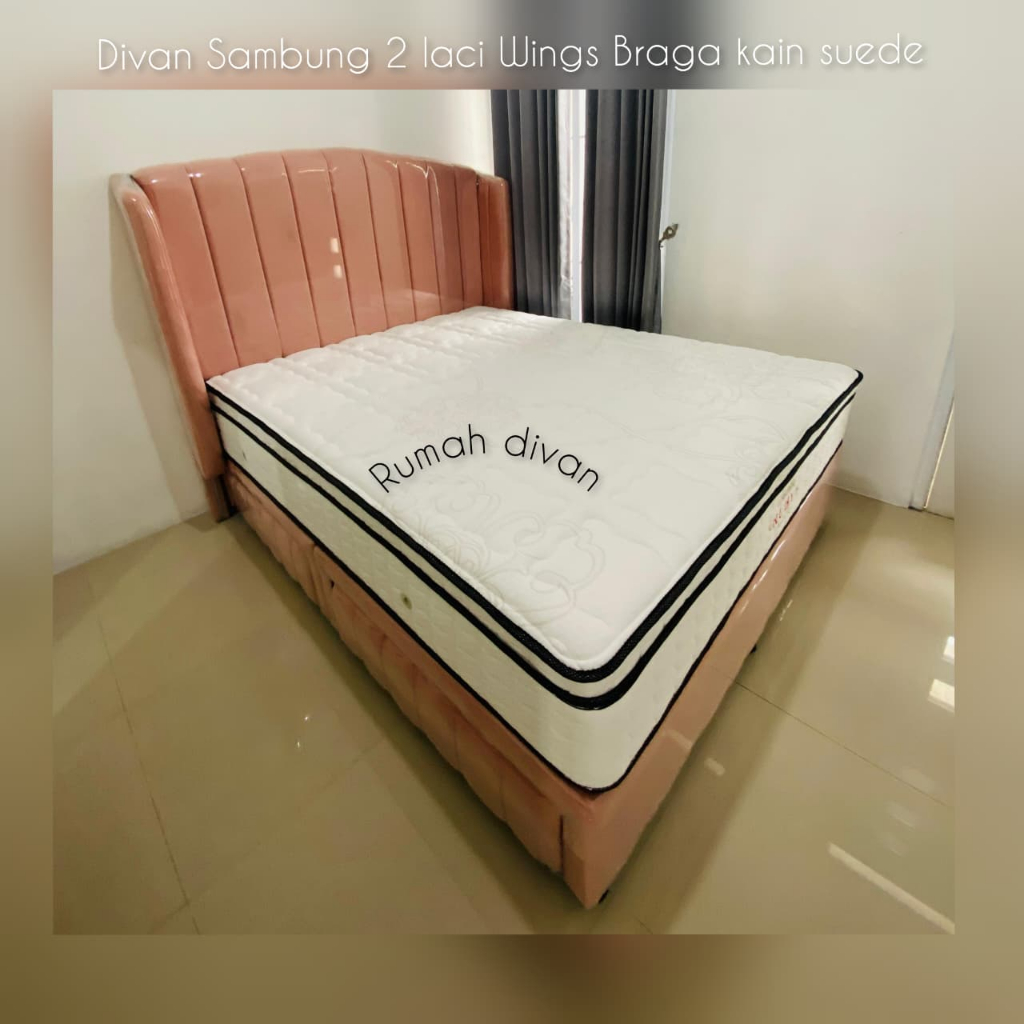 dipan divan tempat tidur 2 laci besar wings braga laci motif dipan divan tempat tidur 2 laci besar wings braga laci motif