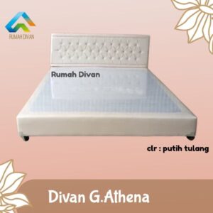 divan dipan ranjang tempat tidur divan springbed sandaran athena alas kasur bisa pilih warna favorit