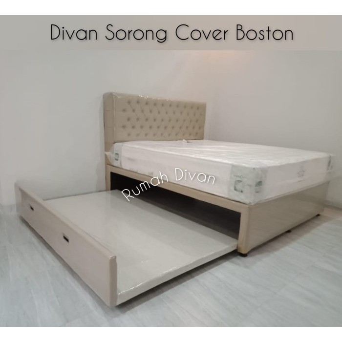 dipan divan ranjang tempat tidur plus sorong cover bisa pilih model n warna panjang sorong 180cm dipan divan ranjang tempat tidur plus sorong cover bisa pilih model n warna panjang sorong 180cm