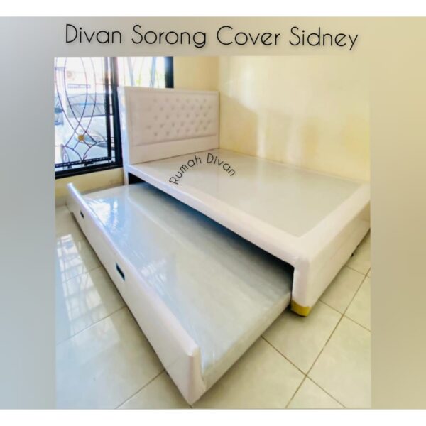 dipan divan ranjang tempat tidur plus sorong cover bisa pilih model n warna panjang sorong 180cm