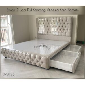 divan dipan tempat tidur ranjang alas kasur hb venesia 2 laci besar full kancing bisa pilih warna